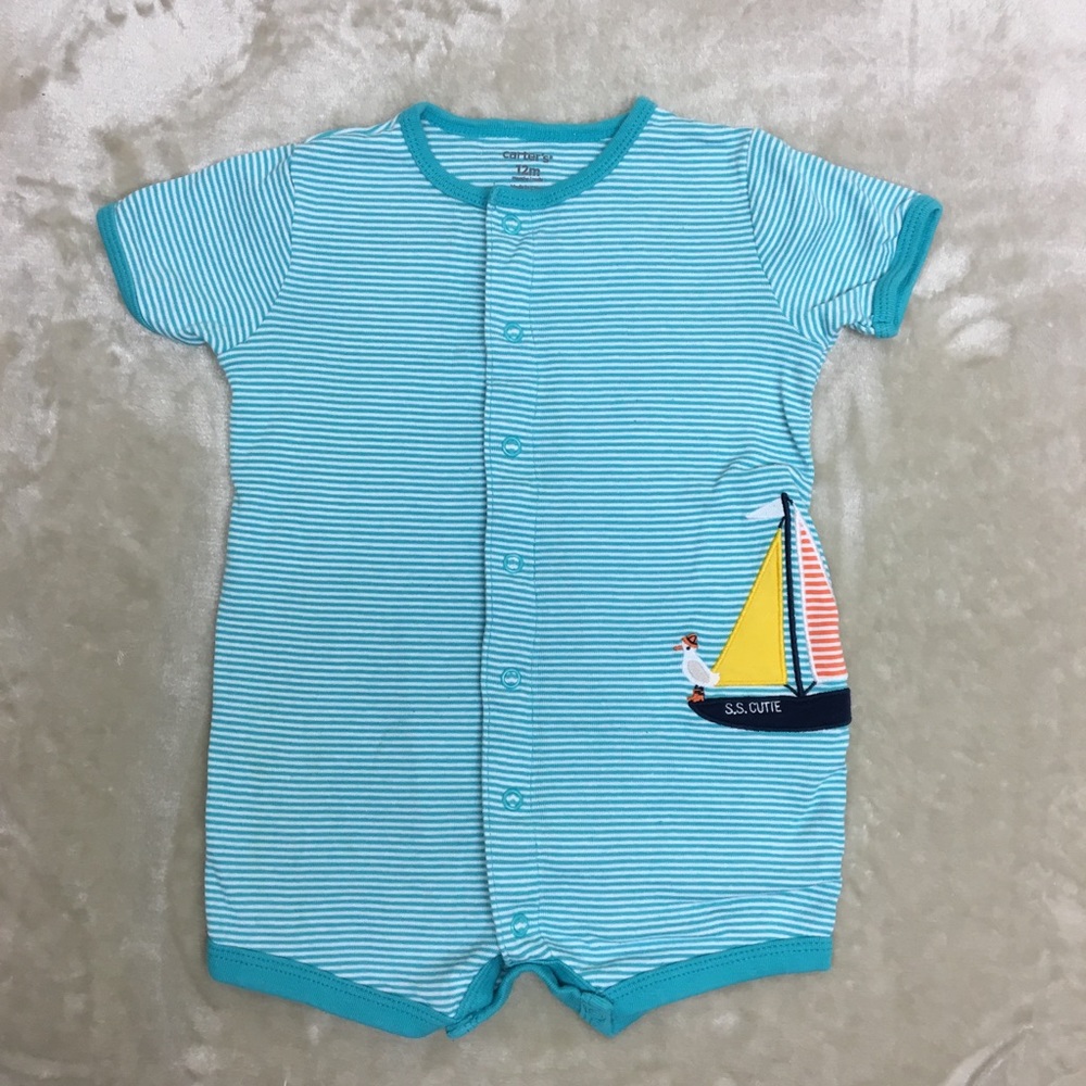 4 Carter’s Baby Rompers - Picture 2 of 8